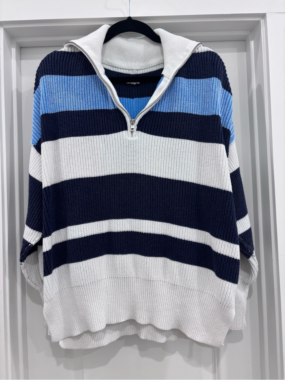 aerie knit quarter zip sweater